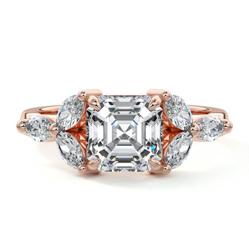 Hemera - Triage Of Marquise Side Stone Setting RG