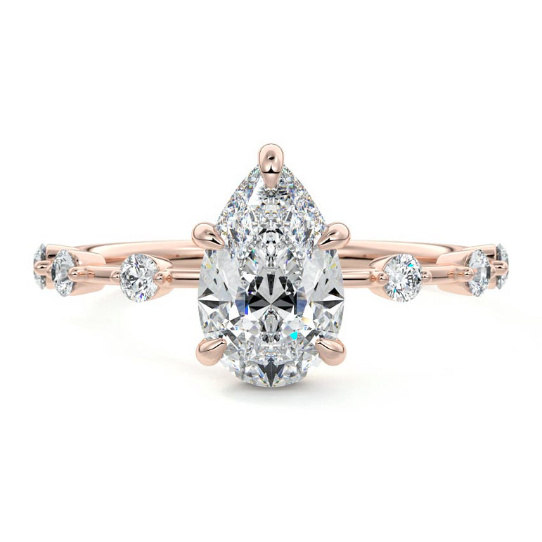 Juno - Six Diamond Sections Ring Setting RG