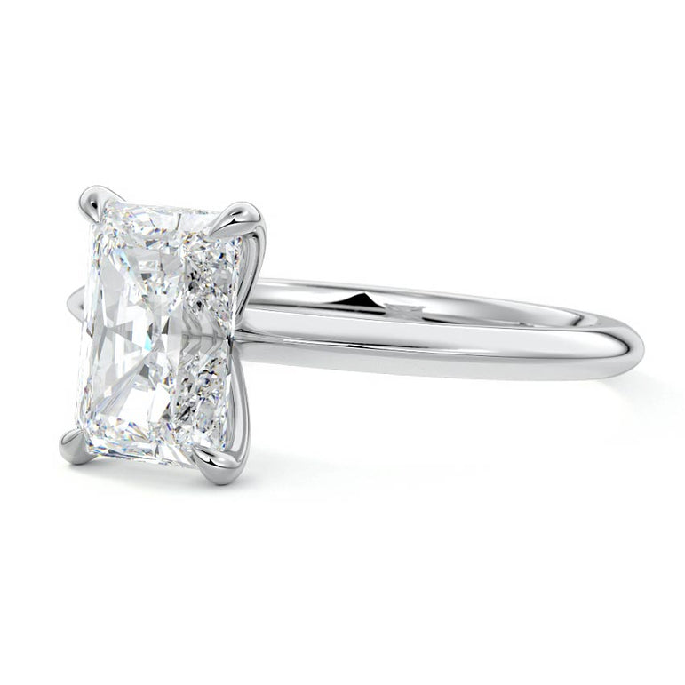 Niobi - Thin Knife Edge Solitaire Setting WG