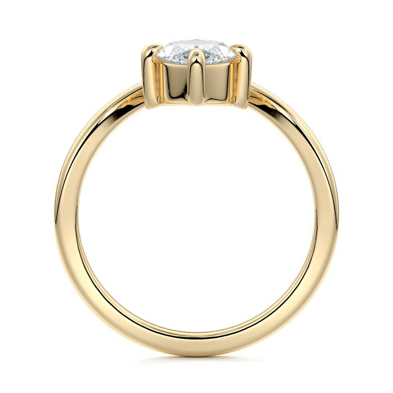 Suria - Solitaire with Compass Prongs Setting YG