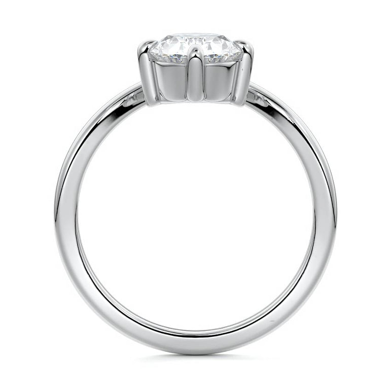 Suria - Solitaire with Compass Prongs Setting WG