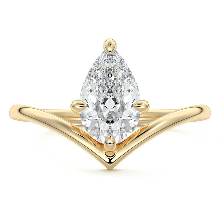 Suria - Solitaire with Compass Prongs Setting YG