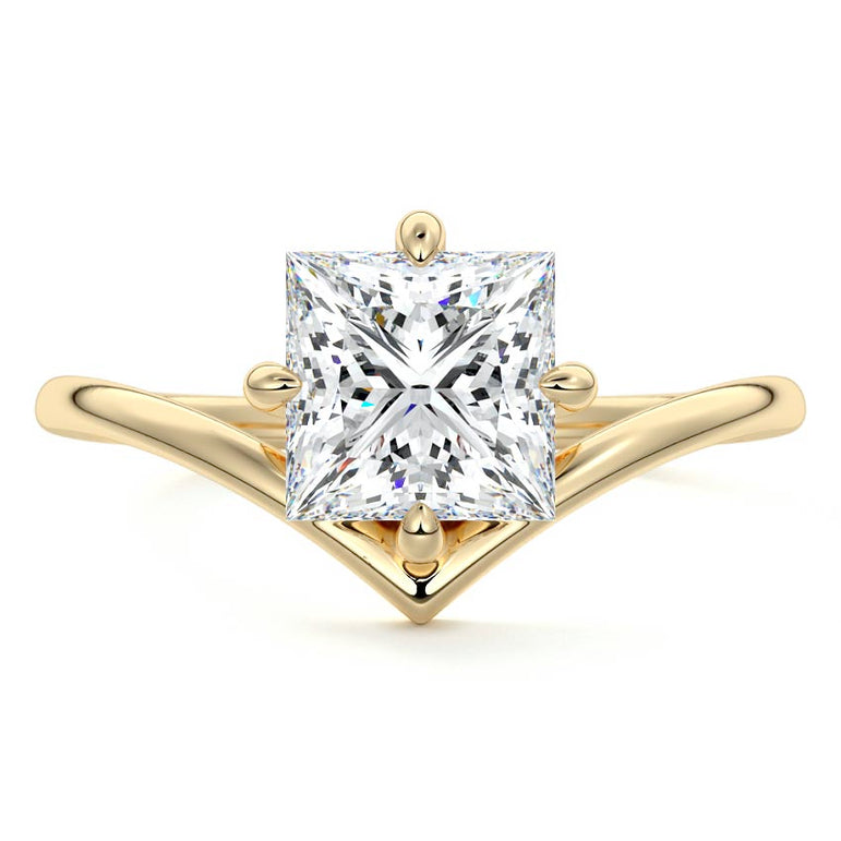 Suria - Solitaire with Compass Prongs Setting YG