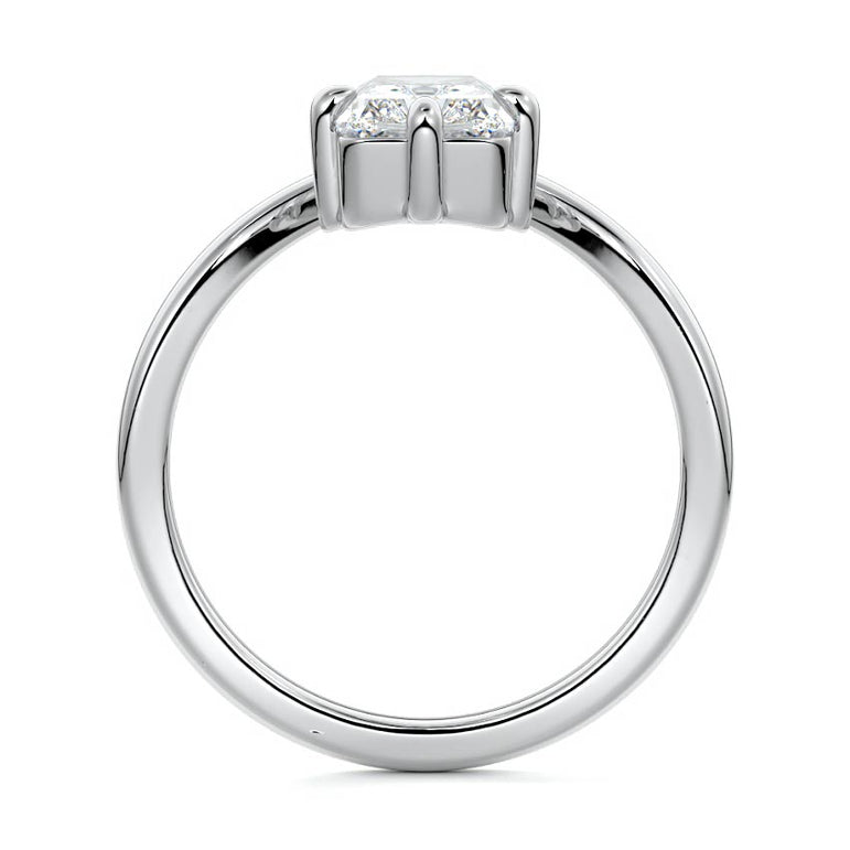 Suria - Solitaire with Compass Prongs Setting WG