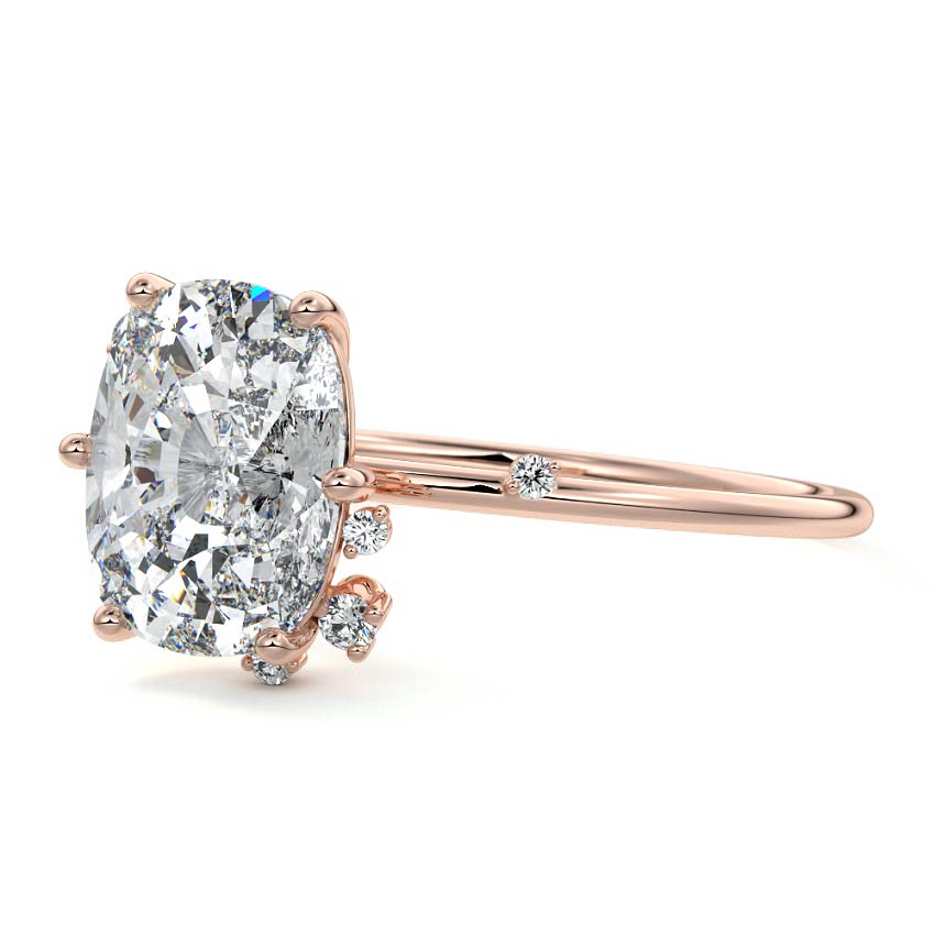 Zephyra - Six Prongs Setting with Fancy Diamond Accents RG