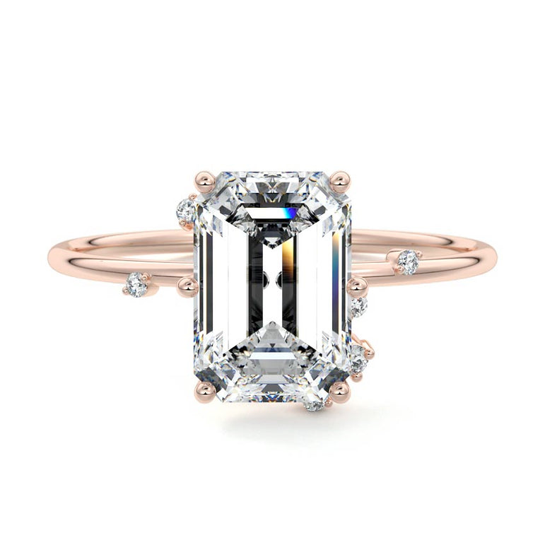 Zephyra - Six Prongs Setting with Fancy Diamond Accents RG