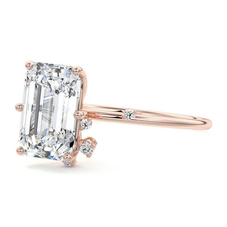 Zephyra - Six Prongs Setting with Fancy Diamond Accents RG