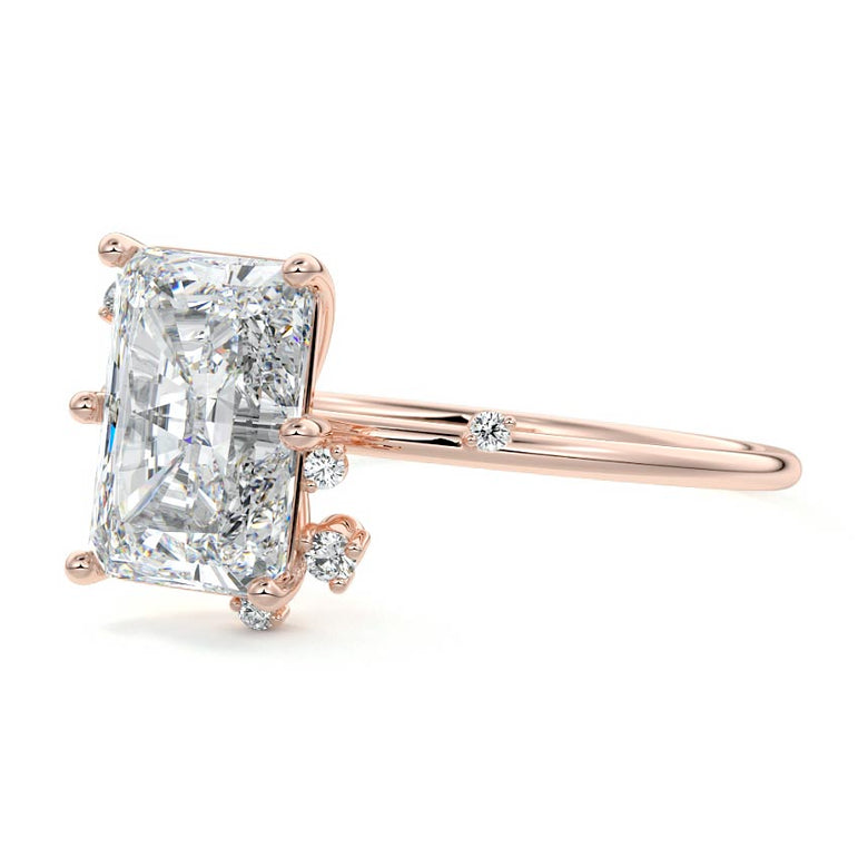 Zephyra - Six Prongs Setting with Fancy Diamond Accents RG